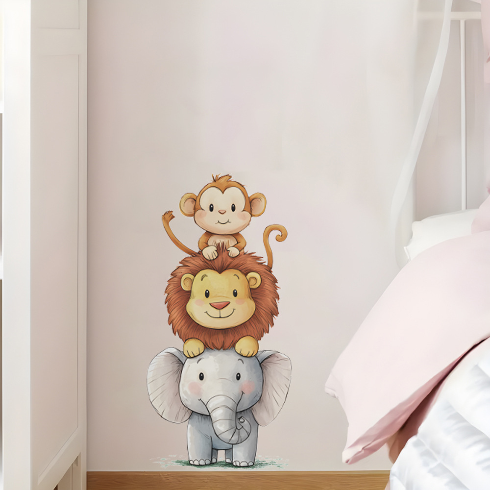 Baby Nursery Elephant - Urocze naklejki ścienne z motywem leśnych