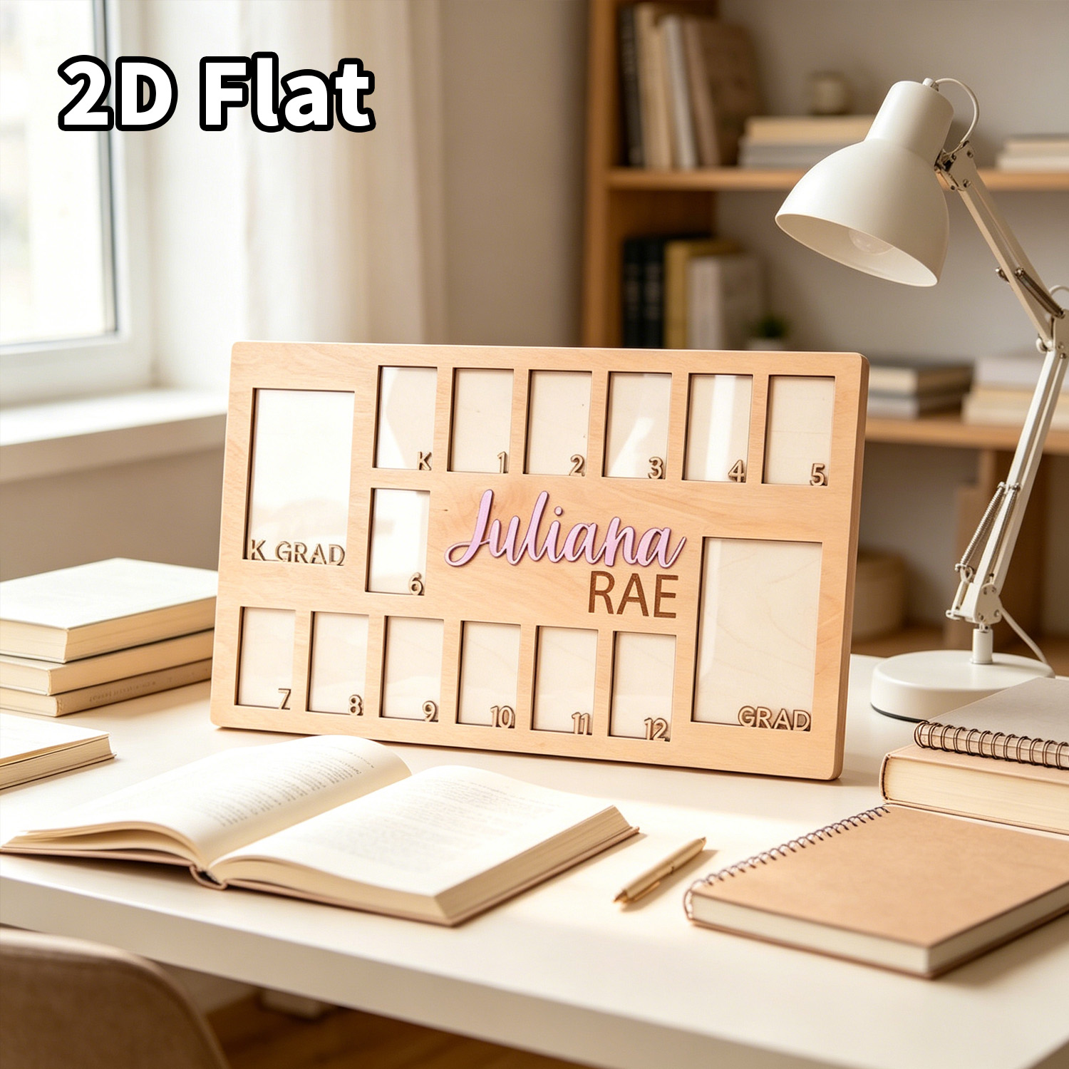 Baby Nursery Frames - 1 szt. Personalizowana drewniana tabliczka ze