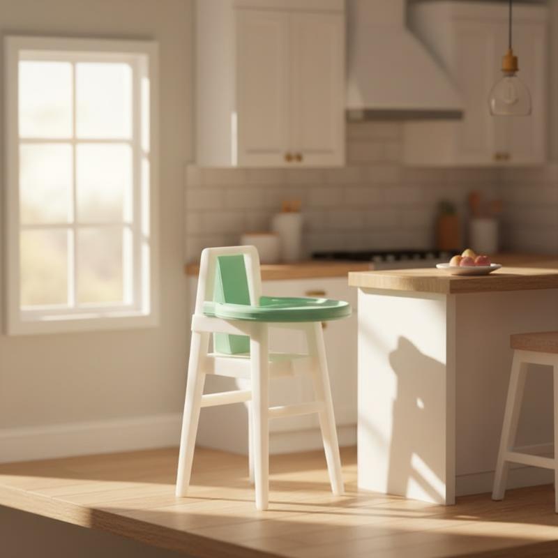 Baby Nursery Chair - Miniaturowa krzesełko do karmienia dla lalek