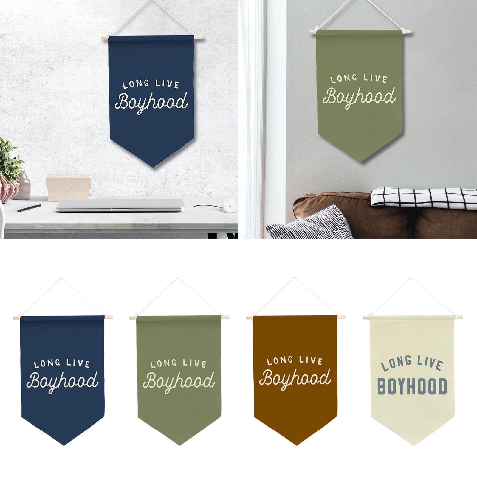 Baby Nursery Decor Boy - Długotrwałe Dzieciństwo - Baner Dekoracyjny, Ozdoba