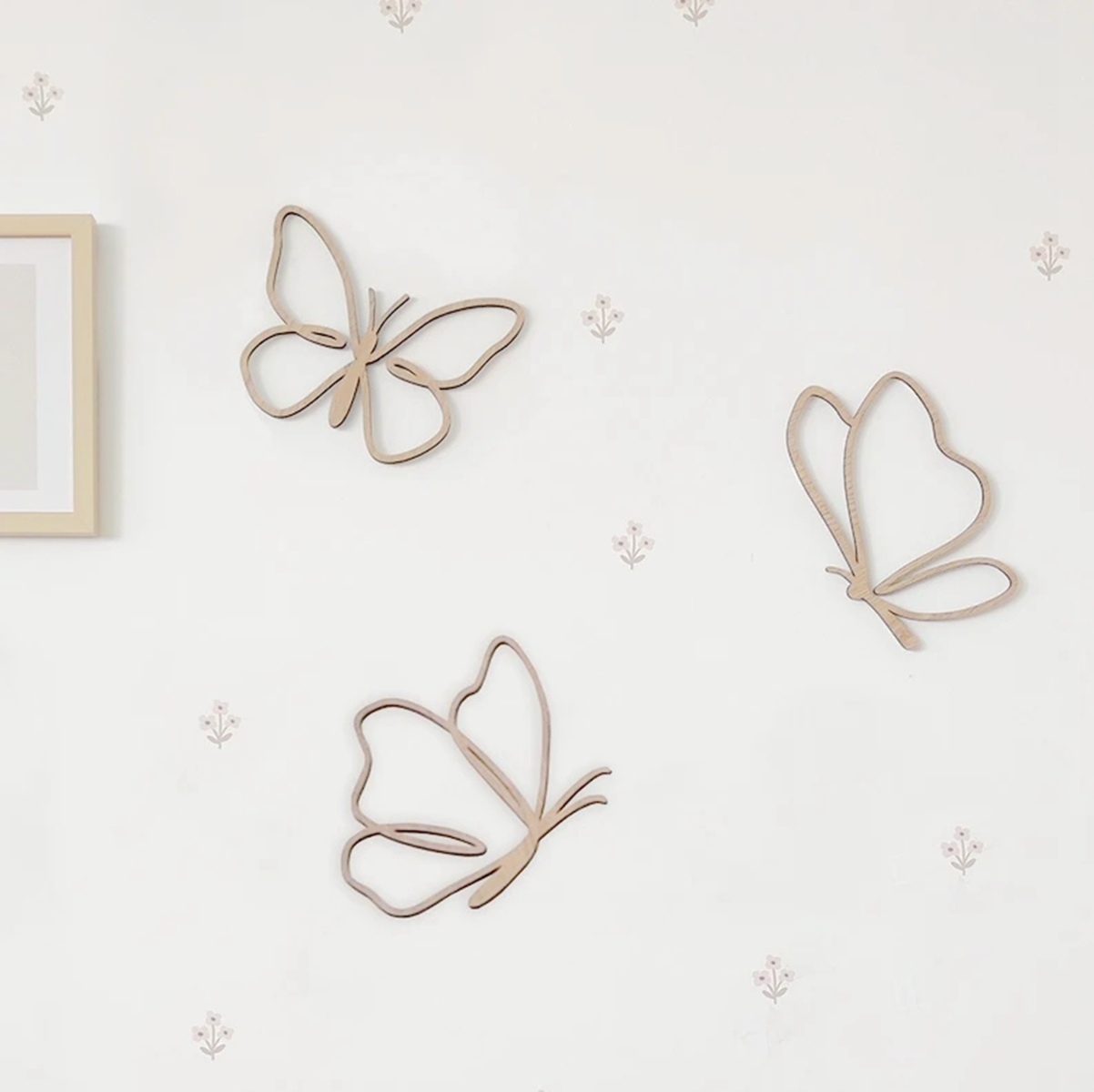 Baby Nursery Things - Drewniane motyle, drewniana dekoracja ścienna, motyle