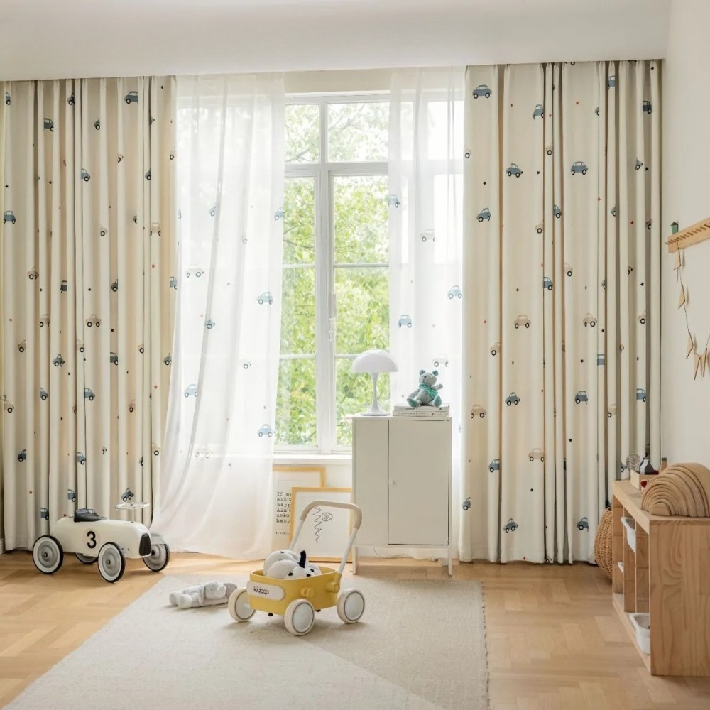 Blackout Curtain Nursery - Nowoczesne zasłony do pokoju dziecięcego z