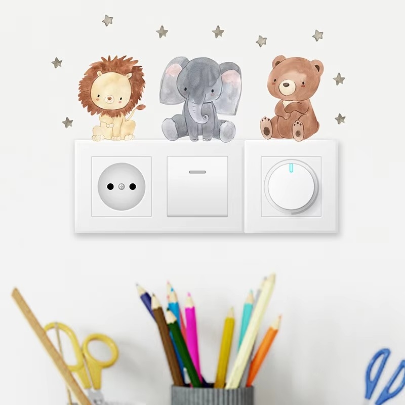 Baby Nursery Elephant - Urocze naklejki ścienne z motywem leśnych