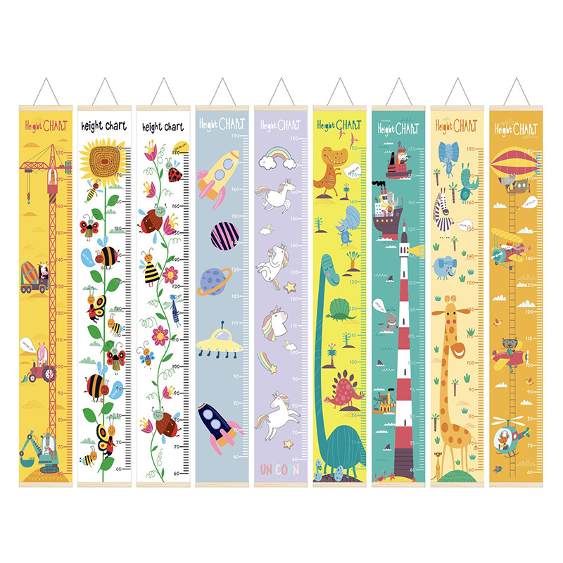Baby Nursery Frames - Chłopcy dziewczęta miarka wzrostu rama drewniana