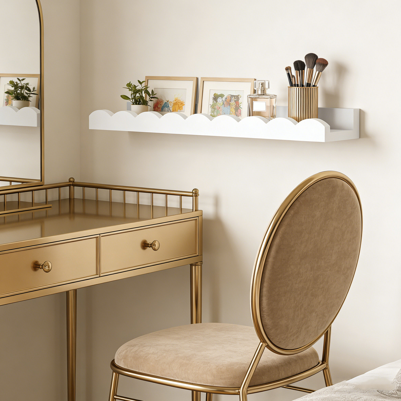 2 sztuki naturalnych półek z l – Baby Nursery Floating Shelves recenzja i cena