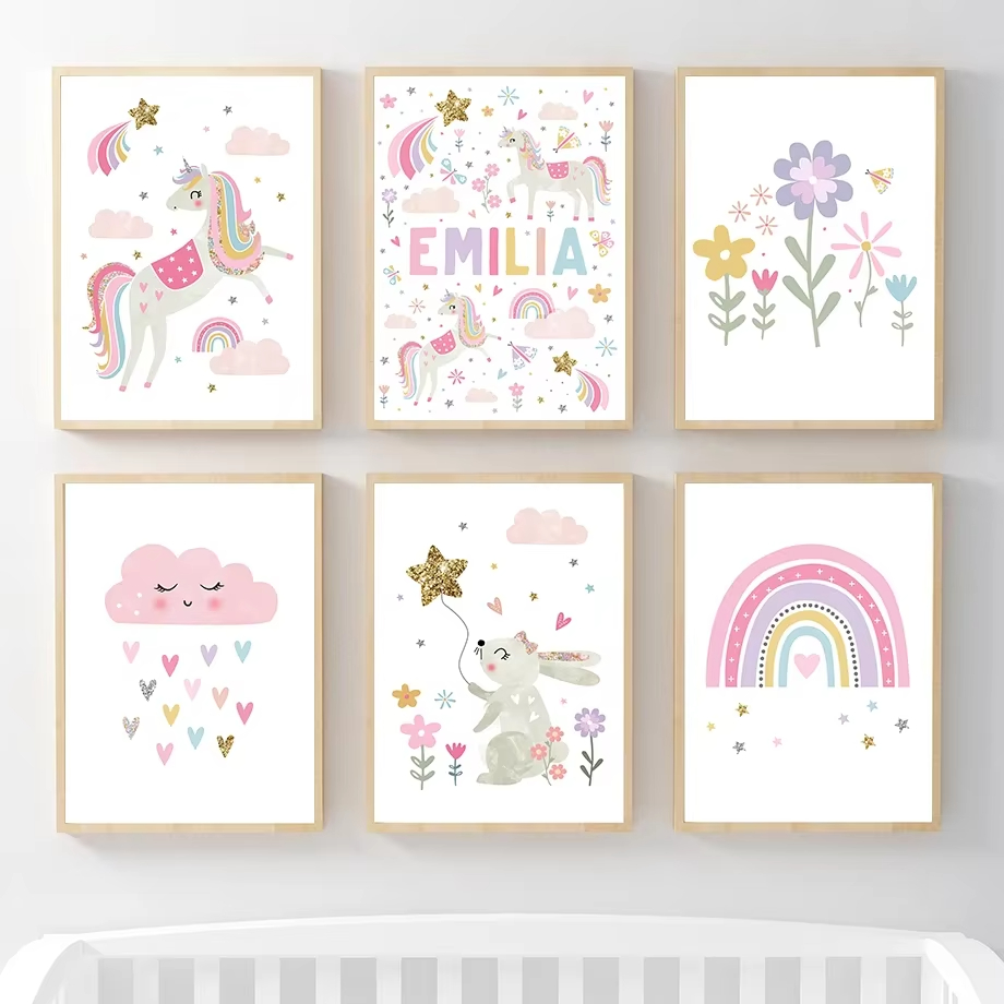 Różowy Jednorożec Królik Tęcza – Baby Nursery Mirror recenzja i cena