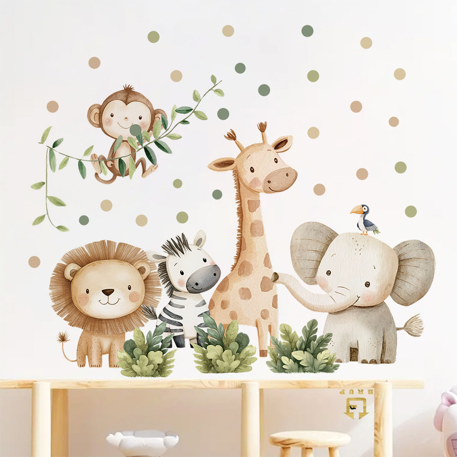 Naklejki ścienne Boho Las Zwie – Baby Nursery Giraffe recenzja i cena