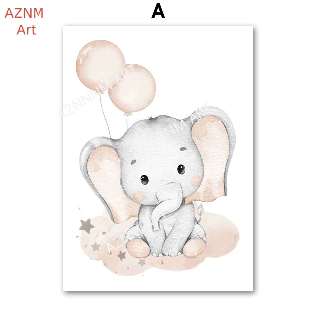 Plakaty dla dzieci z motywem s – Baby Nursery Elephant recenzja i cena