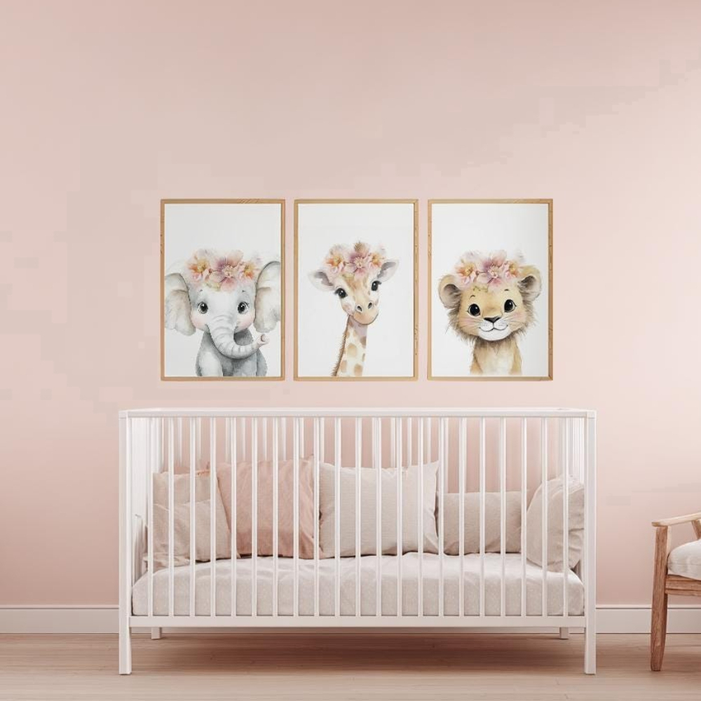 Zestaw dekoracji ściennych do  – Baby Nursery Giraffe recenzja i cena