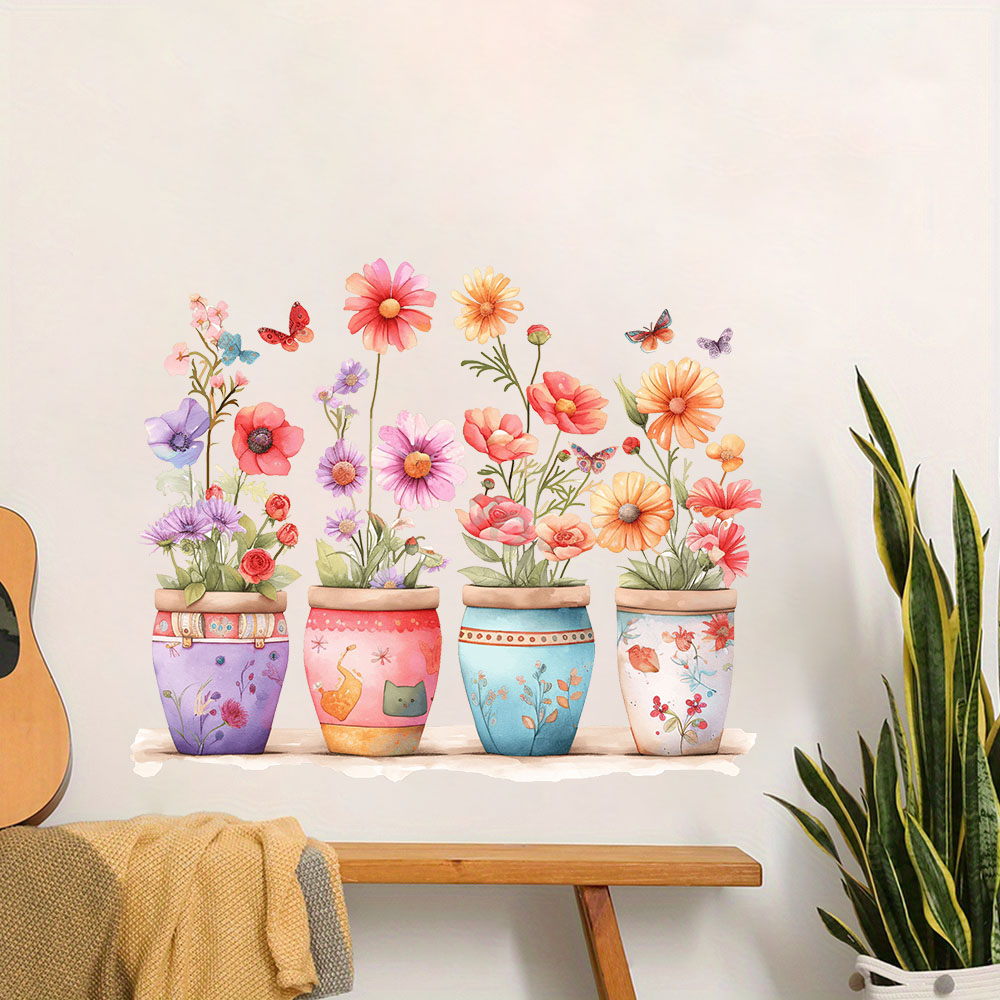 Naklejki ścienne akwarelowe, f – Baby Nursery Vase recenzja i cena