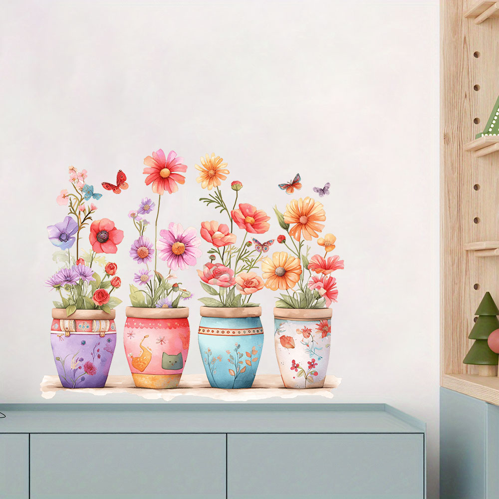 Naklejki ścienne akwarelowe, f – Baby Nursery Vase recenzja i cena