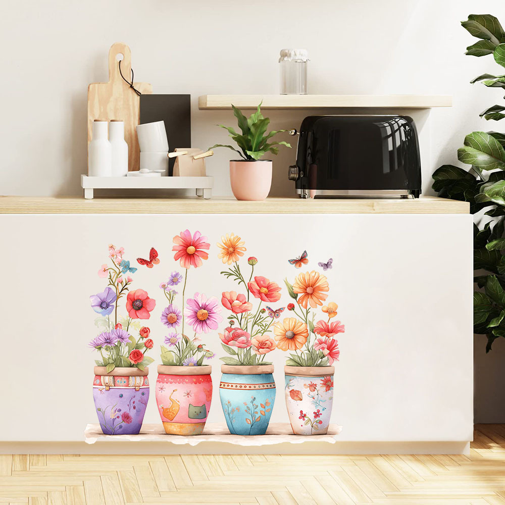 Naklejki ścienne akwarelowe, f – Baby Nursery Vase recenzja i cena