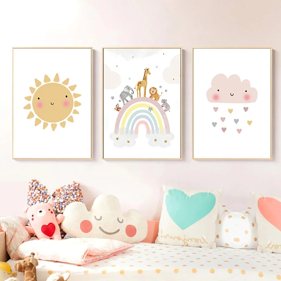 Żyrafa Słoń Balon Słońce Tęcza – Baby Nursery Giraffe recenzja i cena