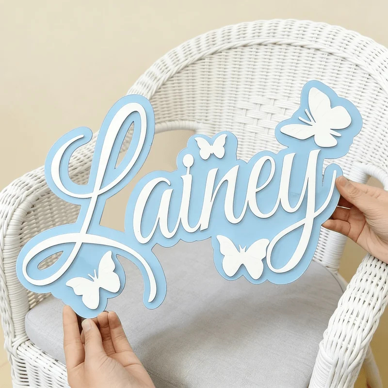 Spersonalizowana tabliczka z i – Baby Nursery Decor recenzja i cena