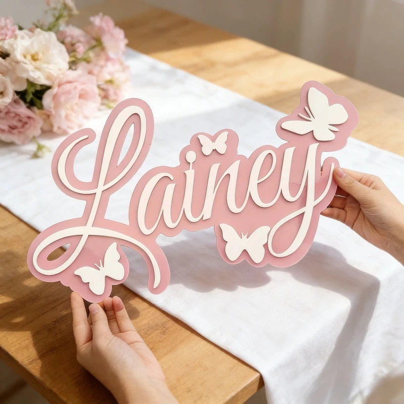 Spersonalizowana tabliczka z i – Baby Nursery Decor recenzja i cena