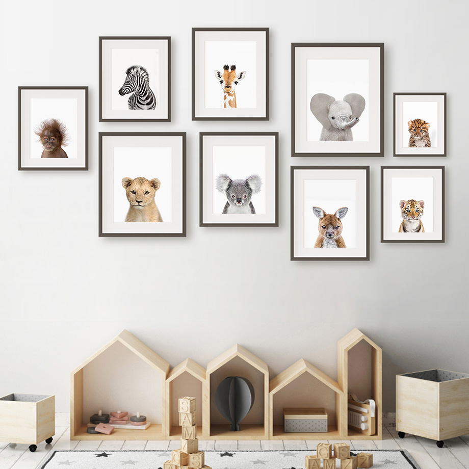 1 szt. bezramowy obraz na płót – Baby Zoo Nursery recenzja i cena