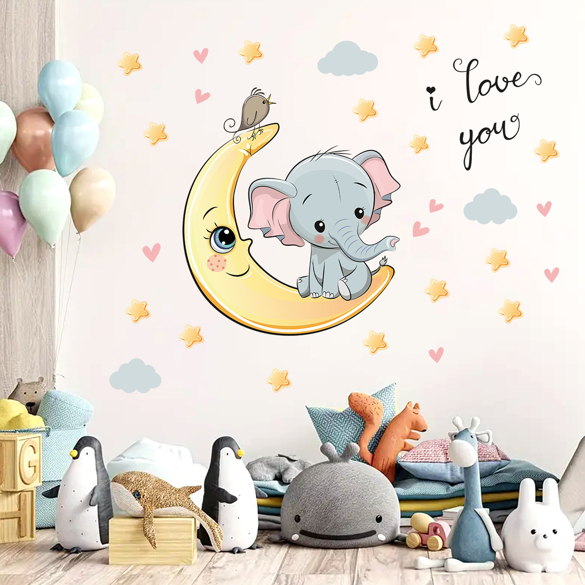 Kreskówka księżyc dobranoc sło – Baby Nursery Elephant recenzja i cena