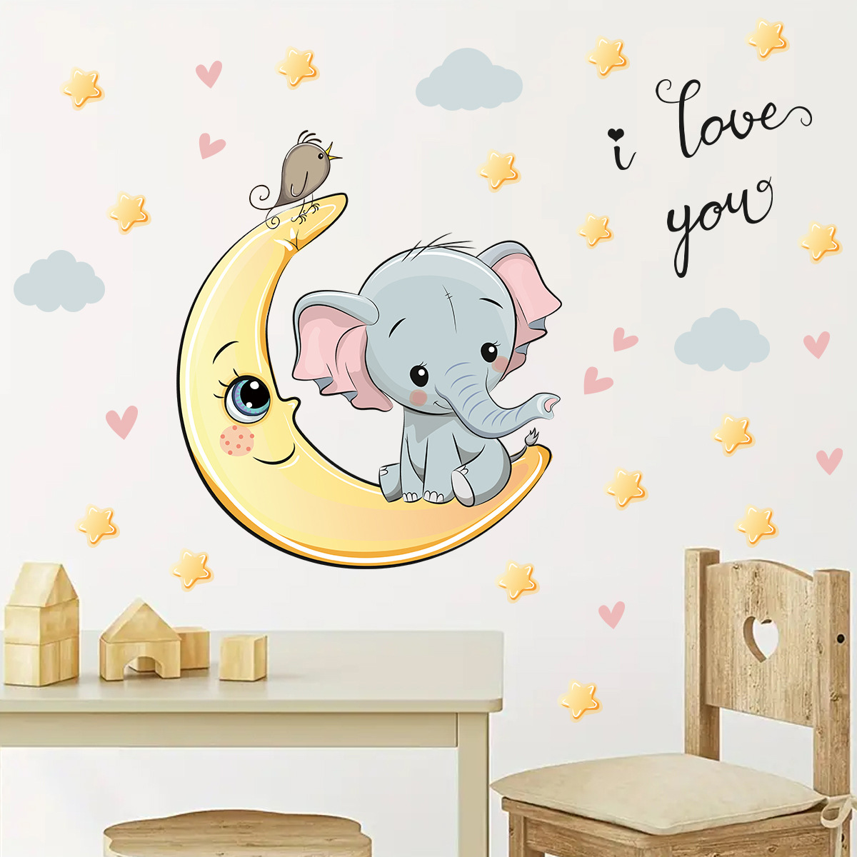 Kreskówka księżyc dobranoc sło – Baby Nursery Elephant recenzja i cena