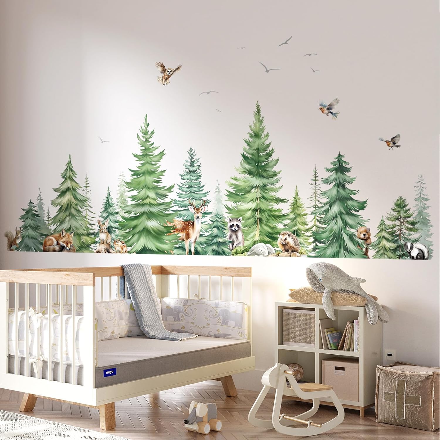 Duże naklejki ścienne akwarelo – Baby Nursery Panelling recenzja i cena