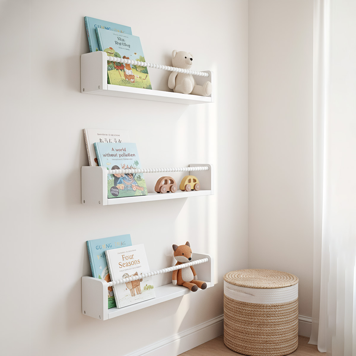Półki na książki do pokoju dzi – Baby Nursery Floating Shelves recenzja i cena