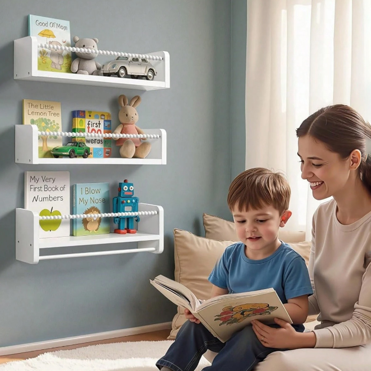 Półki na książki do pokoju dzi – Baby Nursery Floating Shelves recenzja i cena