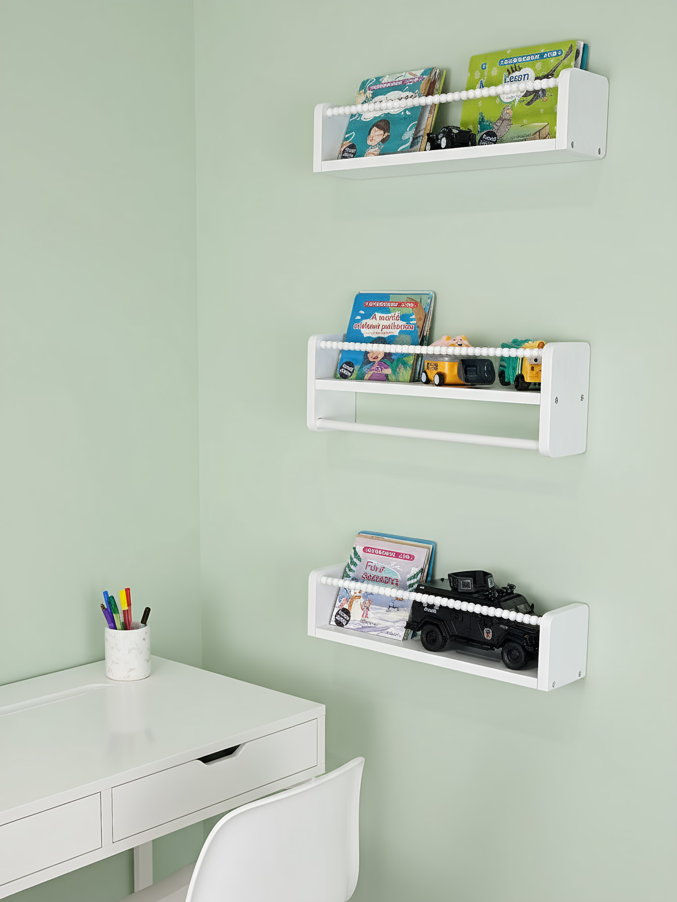 Półki na książki do pokoju dzi – Baby Nursery Floating Shelves recenzja i cena