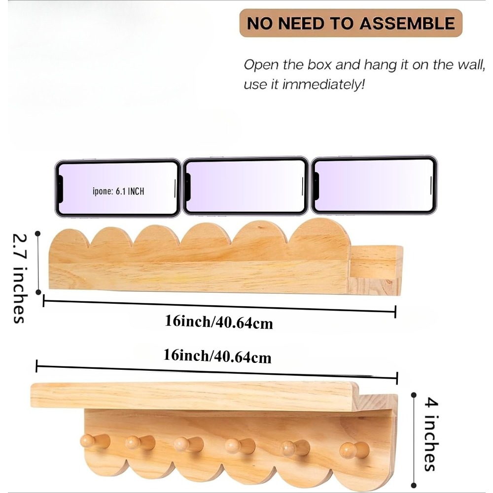 Półki do pokoju dziecięcego 3  – Baby Nursery Floating Shelves recenzja i cena