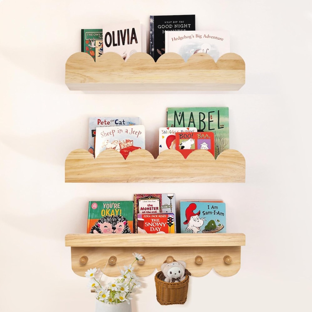 Półki do pokoju dziecięcego 3  – Baby Nursery Floating Shelves recenzja i cena