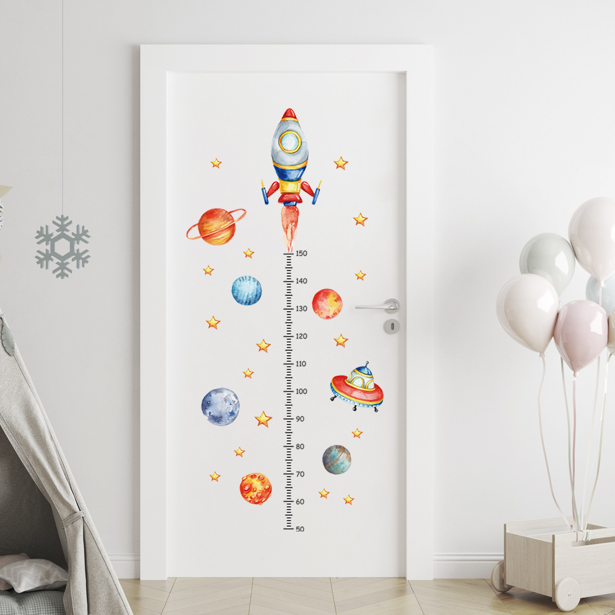Cartoon Planet Rocket Height M – Baby Nursery Decor Boy recenzja i cena