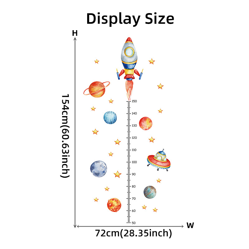 Cartoon Planet Rocket Height M – Baby Nursery Decor Boy recenzja i cena