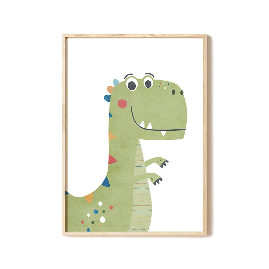 Cartoon Dinosaur Personalized  – Baby Nursery Decor Boy recenzja i cena