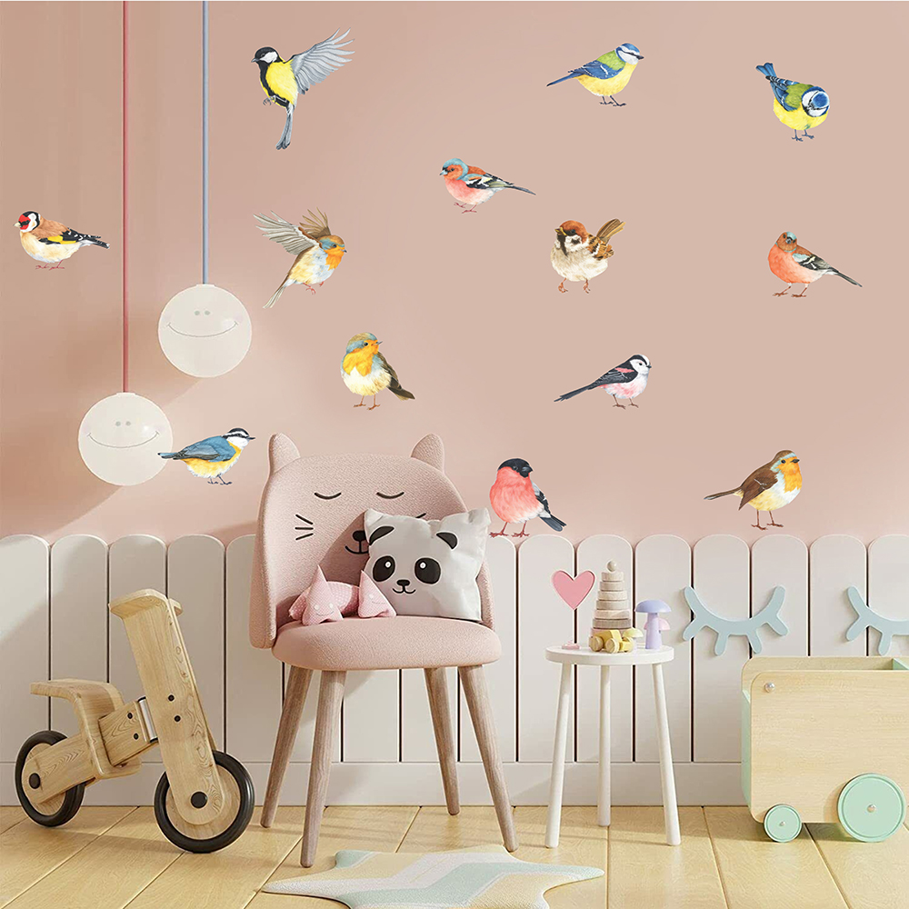 13 szt. Małe ptaszki naklejka  – Baby Nursery Panelling recenzja i cena