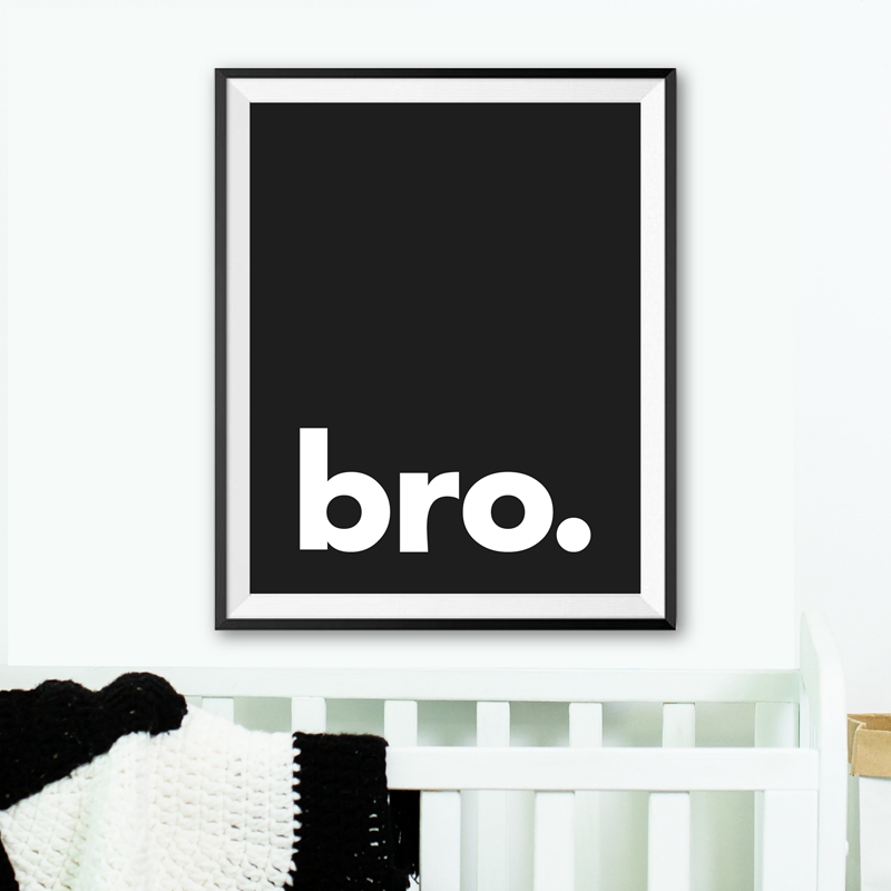 Bracie. Drukuj minimalistyczny – Baby Nursery Decor Boy recenzja i cena