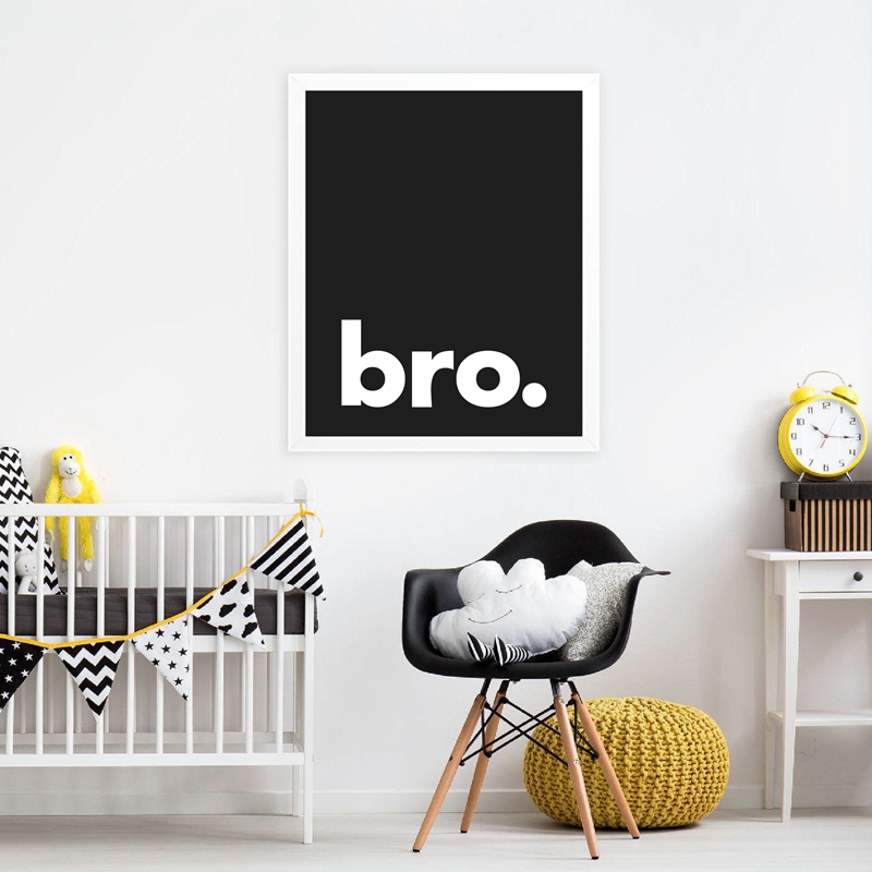 Bracie. Drukuj minimalistyczny – Baby Nursery Decor Boy recenzja i cena