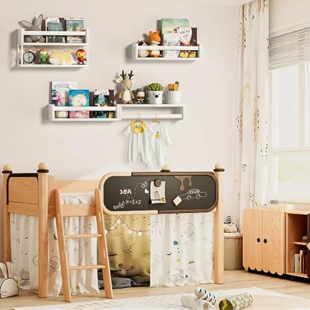 Zestaw półek na książki QimCoo – Baby Nursery Floating Shelves recenzja i cena