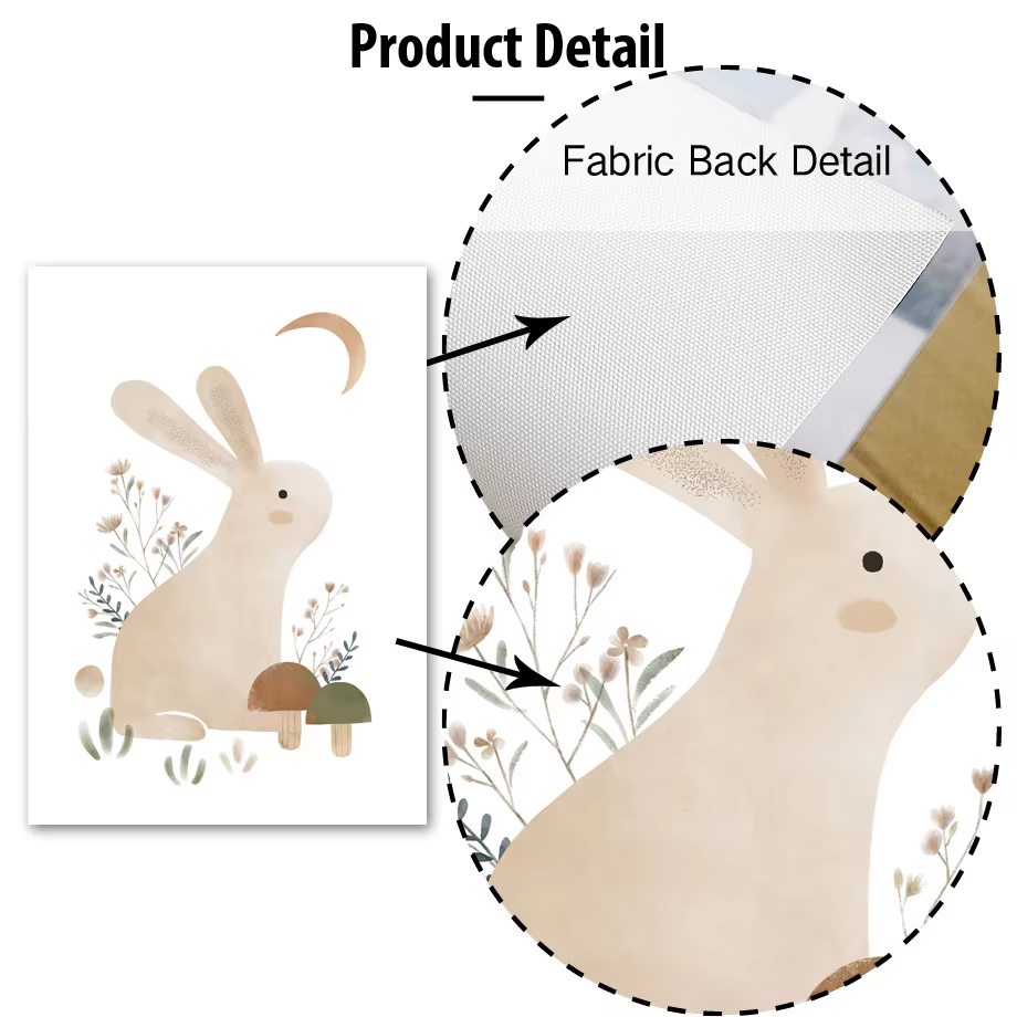 Boho Królik Lis Jeż Ptak Liść  – Baby Nursery Mirror recenzja i cena