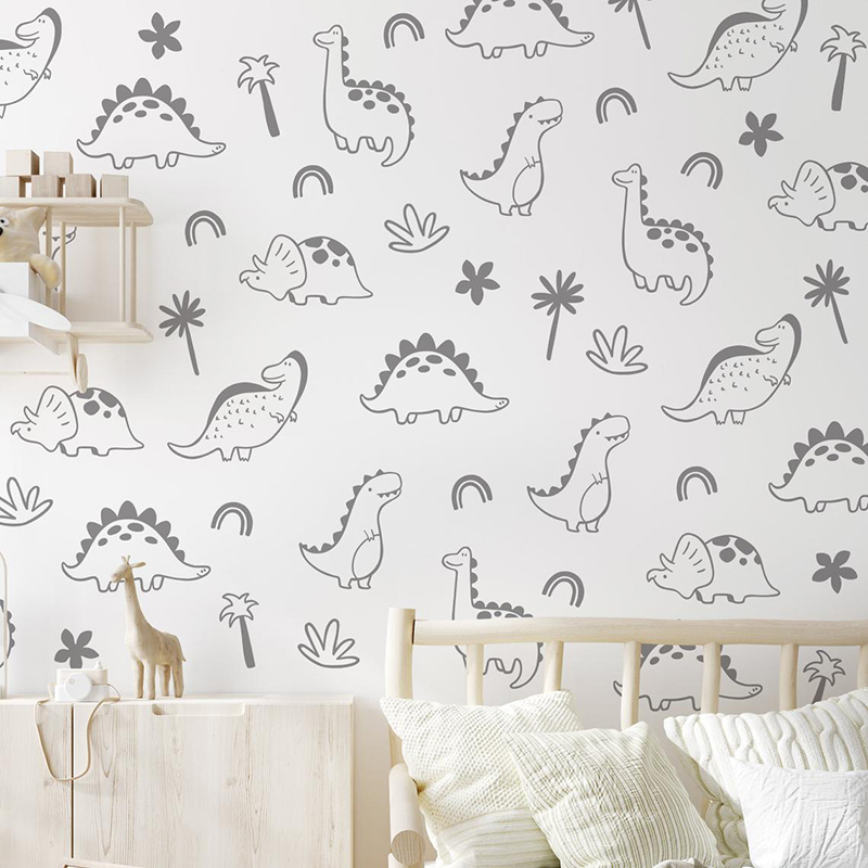 Geometryczne drzewo dinozaura  – Baby Nursery Panelling recenzja i cena