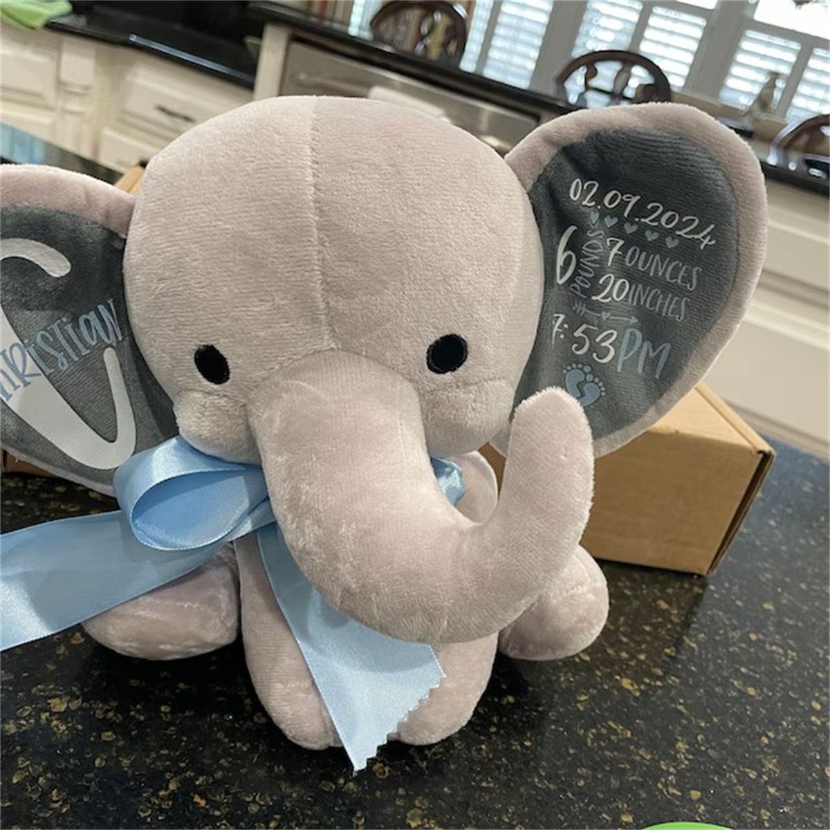 Pluszowy słonik z personalizow – Baby Nursery Elephant recenzja i cena
