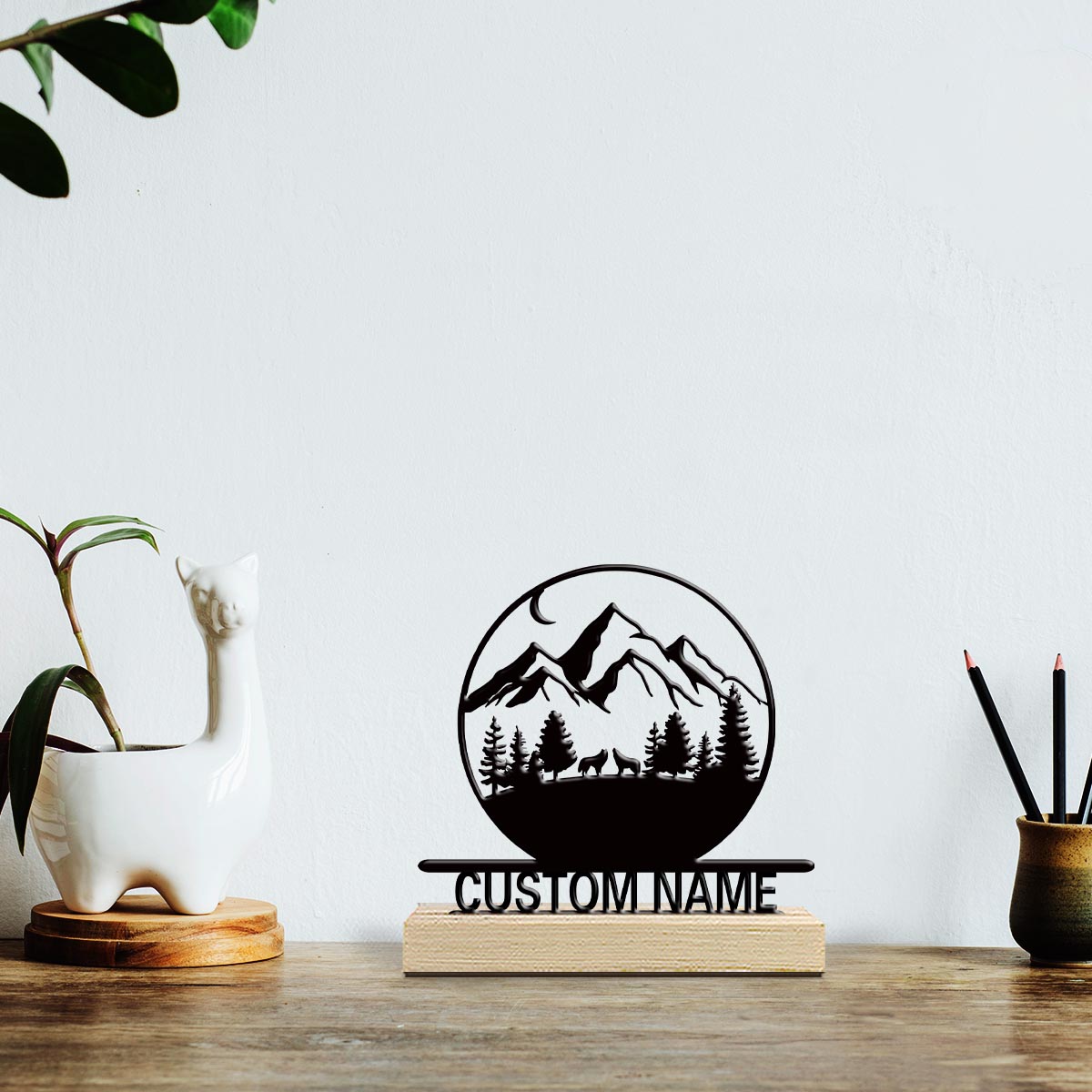 1 szt. Zabawna, personalizowan – Baby Nursery Mountain Theme recenzja i cena