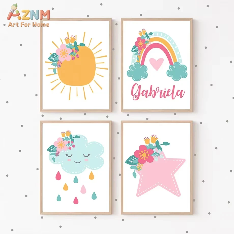 Urocze Słońce Tęcza Chmury Gwi – Baby Nursery Mirror recenzja i cena