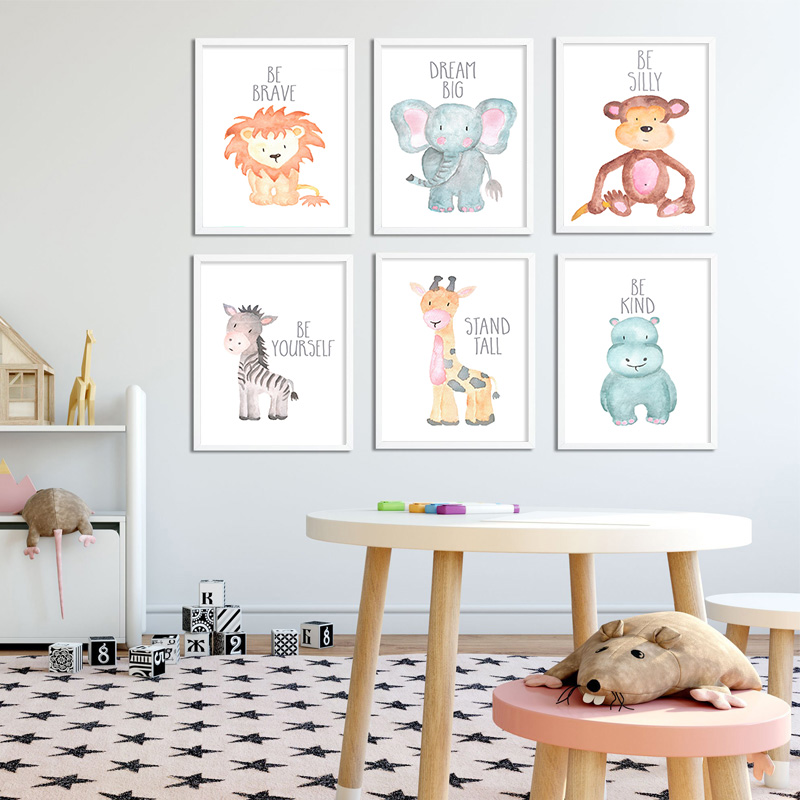 Baby Animal Lion Elephant Gira – Baby Nursery Giraffe recenzja i cena